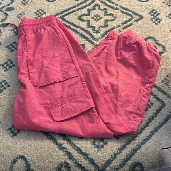 Kids Pink Cargo Pants - Picture 2 of 2